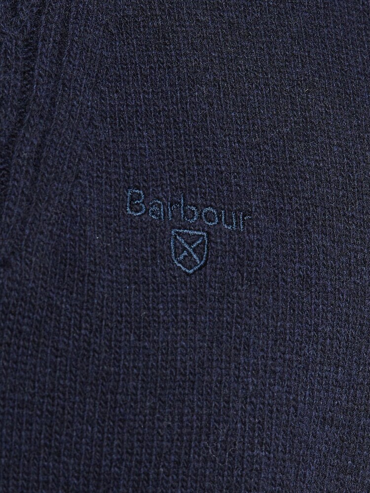 Barbour® Navy Essential Half Zip Wool Jumper - Image 5 of 5