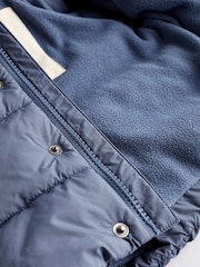 Navy Blue Hooded Baby Puffer Jacket (0mths-2yrs) - Image 5 of 7