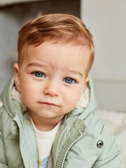 Sage Green Hooded Baby Puffer Jacket (0mths-2yrs) - Image 4 of 10