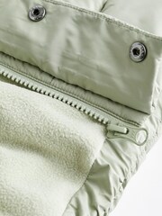 Sage Green Hooded Baby Puffer Jacket (0mths-2yrs) - Image 9 of 10