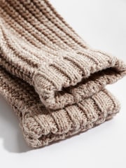 Brown 100% Cotton Chunky Knitted Embroidered Baby Cardigan - Image 9 of 10