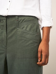 White Stuff Green Harper Wide Leg Trousers - Image 5 of 6