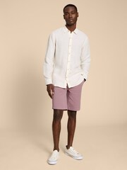 White Stuff Pink Sutton Organic Chino Shorts - Image 3 of 4