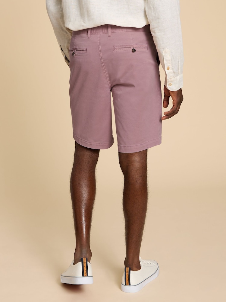 White Stuff Pink Sutton Organic Chino Shorts - Image 4 of 4