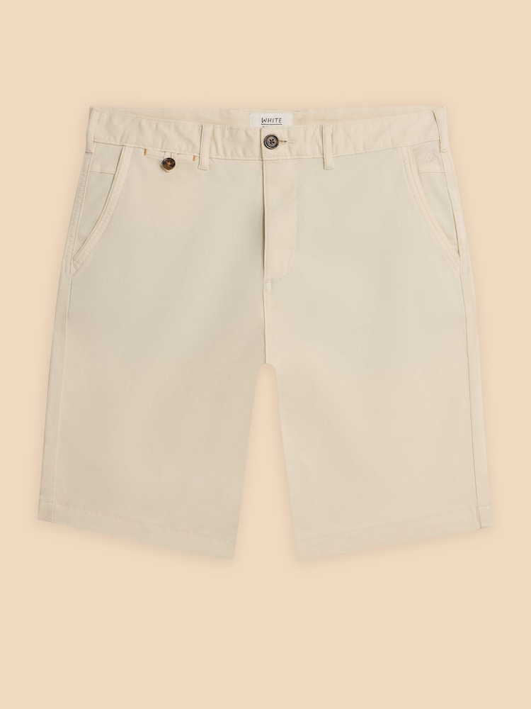 White Stuff White Sutton Organic Chino Shorts - Image 6 of 6