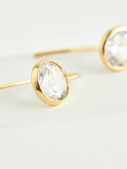 Gold Plated Sparkle Drop Earrings - Image 4 of 4