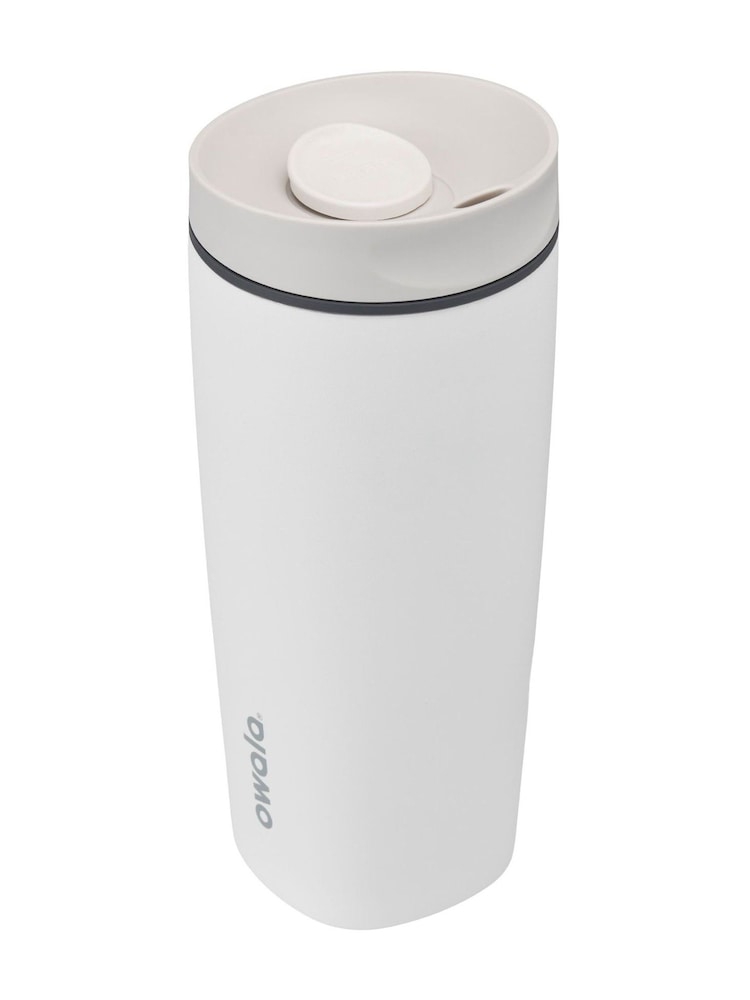 owala Shy Marshmallow SmoothSip® Slider 20oz Coffee Tumbler - Image 2 of 5 owala Shy Marshmallow SmoothSip® Slider 20oz Coffee Tumbler - Image 2 of 5