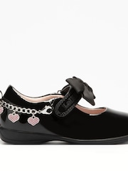 Lelli Kelly Removable Heart Bracelet Dolly Black Shoes - Image 1 of 5
