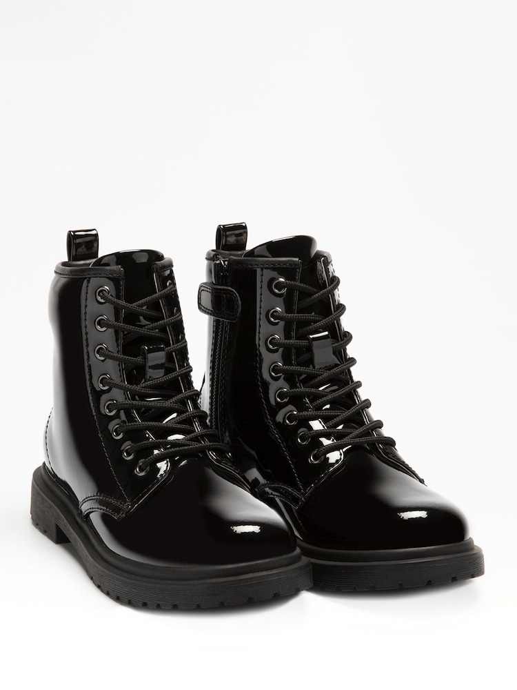 Lelli Kelly Harper Lace Up Black Boots - Image 2 of 4