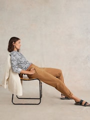 White Stuff Brown Twister Chino Trousers - Image 1 of 8