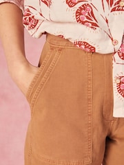 White Stuff Brown Twister Chino Trousers - Image 2 of 8