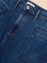 White Stuff Blue Penny Denim Midi Skirt - Image 6 of 7