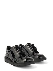 Kickers Youth Kick Lo Patent Brogue Lace up Shoes - Image 4 of 8