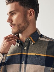 Barbour® Forest Green Iceloch Tartan Check Long Sleeve Cotton Shirt - Image 5 of 7