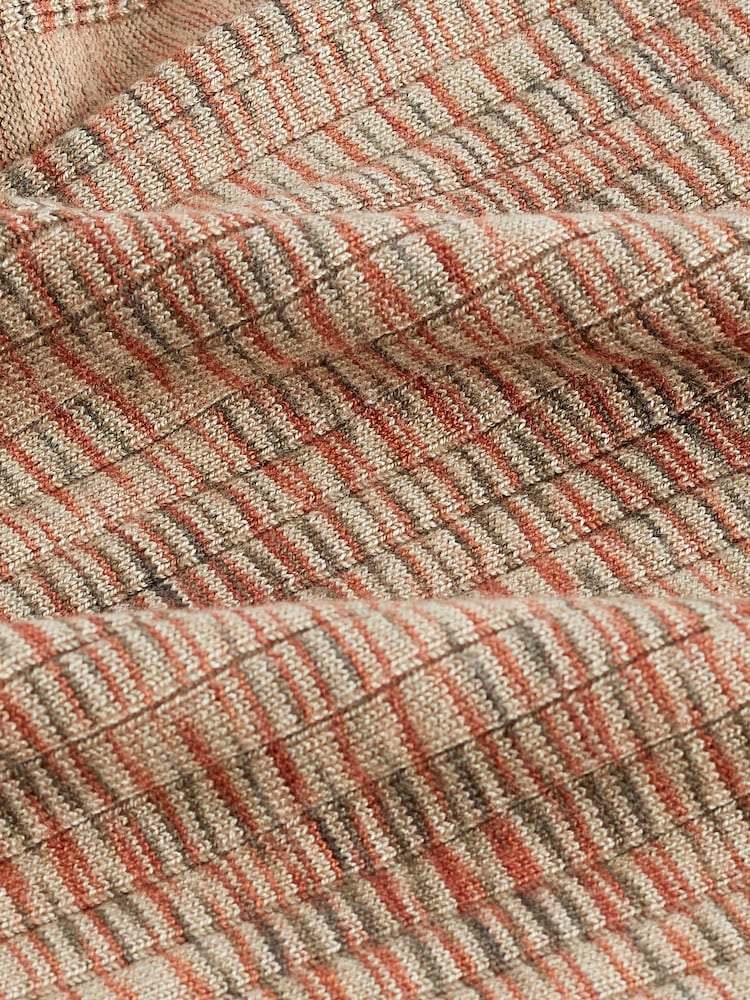 Neutral Spacedye Ribbed Roll Neck Jumper - Image 6 of 6