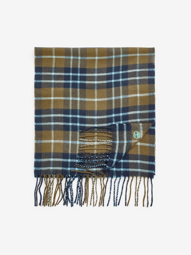Timberland Green Plaid Scarf with Gift Box - Image 1 of 2