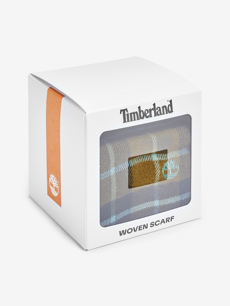 Timberland Green Plaid Scarf with Gift Box - Image 2 of 2