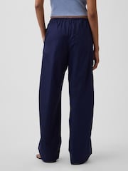 Gap Navy Poplin Easy Barrel Trousers - Image 2 of 5