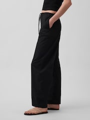 Gap Black Poplin Easy Barrel Trousers - Image 3 of 5