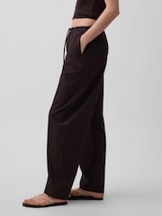 Gap Brown Poplin Easy Barrel Trousers - Image 3 of 5