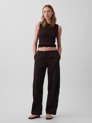 Gap Brown Poplin Easy Barrel Trousers - Image 4 of 5