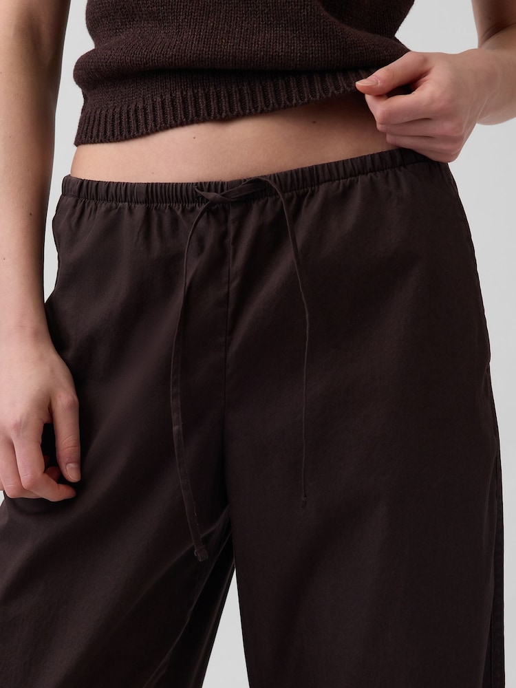 Gap Brown Poplin Easy Barrel Trousers - Image 5 of 5