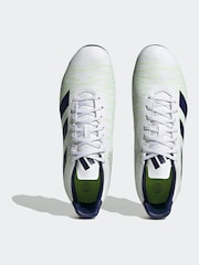 adidas White/Blue Performance Kakari SG Boots - Image 6 of 11