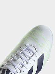 adidas White/Blue Performance Kakari SG Boots - Image 9 of 11