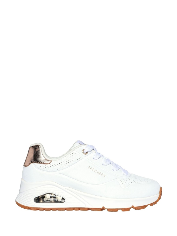 Skechers White Girls Uno Gen1  Trainers - Image 1 of 5