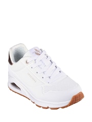 Skechers White Girls Uno Gen1  Trainers - Image 3 of 5