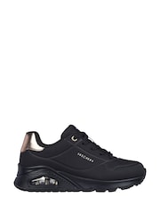 Skechers Black Dark Girls Uno Gen1  Trainers - Image 1 of 5