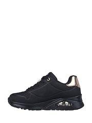 Skechers Black Dark Girls Uno Gen1  Trainers - Image 4 of 5