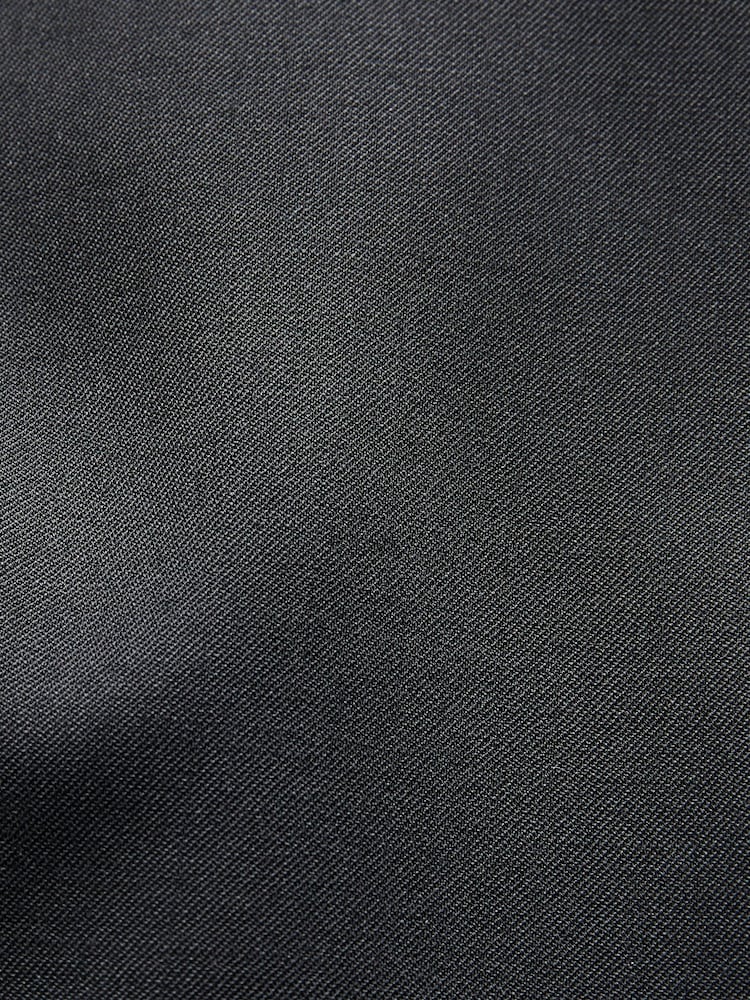 Black Regular Fit Wool Blend Shiny Tuxedo Waistcoat - Image 10 of 10