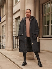 Barbour International® Insulated Puffer Oversized Metisse Coat - Image 2 of 5