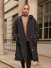 Barbour International® Insulated Puffer Oversized Metisse Coat - Image 4 of 5