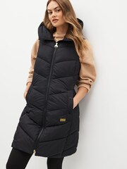 Barbour International® Boston Longline Black Gilet - Image 1 of 8