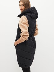 Barbour International® Boston Longline Black Gilet - Image 2 of 8