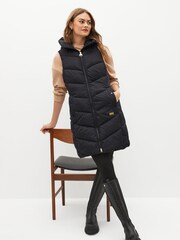 Barbour International® Boston Longline Black Gilet - Image 3 of 8