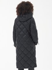 Barbour International® Boulevard Longline Quilted Black Jacket - Image 5 of 8