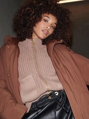Barbour International® Puffer Oversized Metisse Jacket - Image 5 of 9