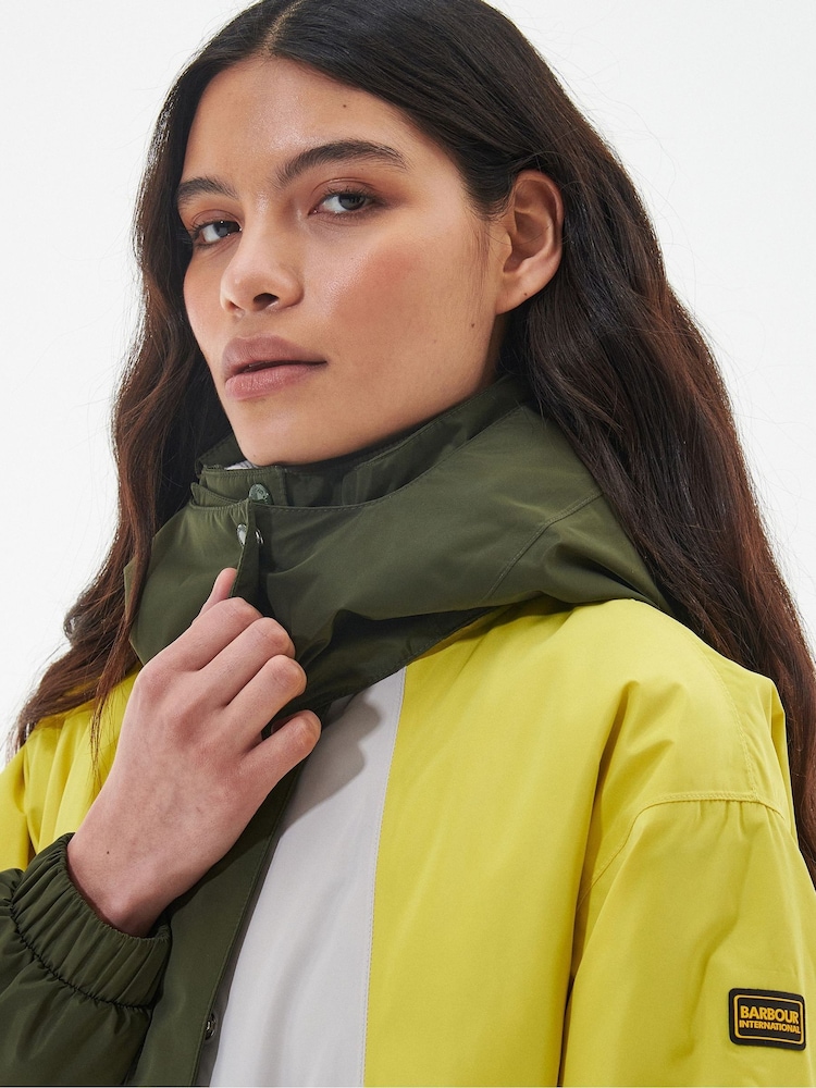 Barbour International Barbour Jacket Yellow Womens Barbour