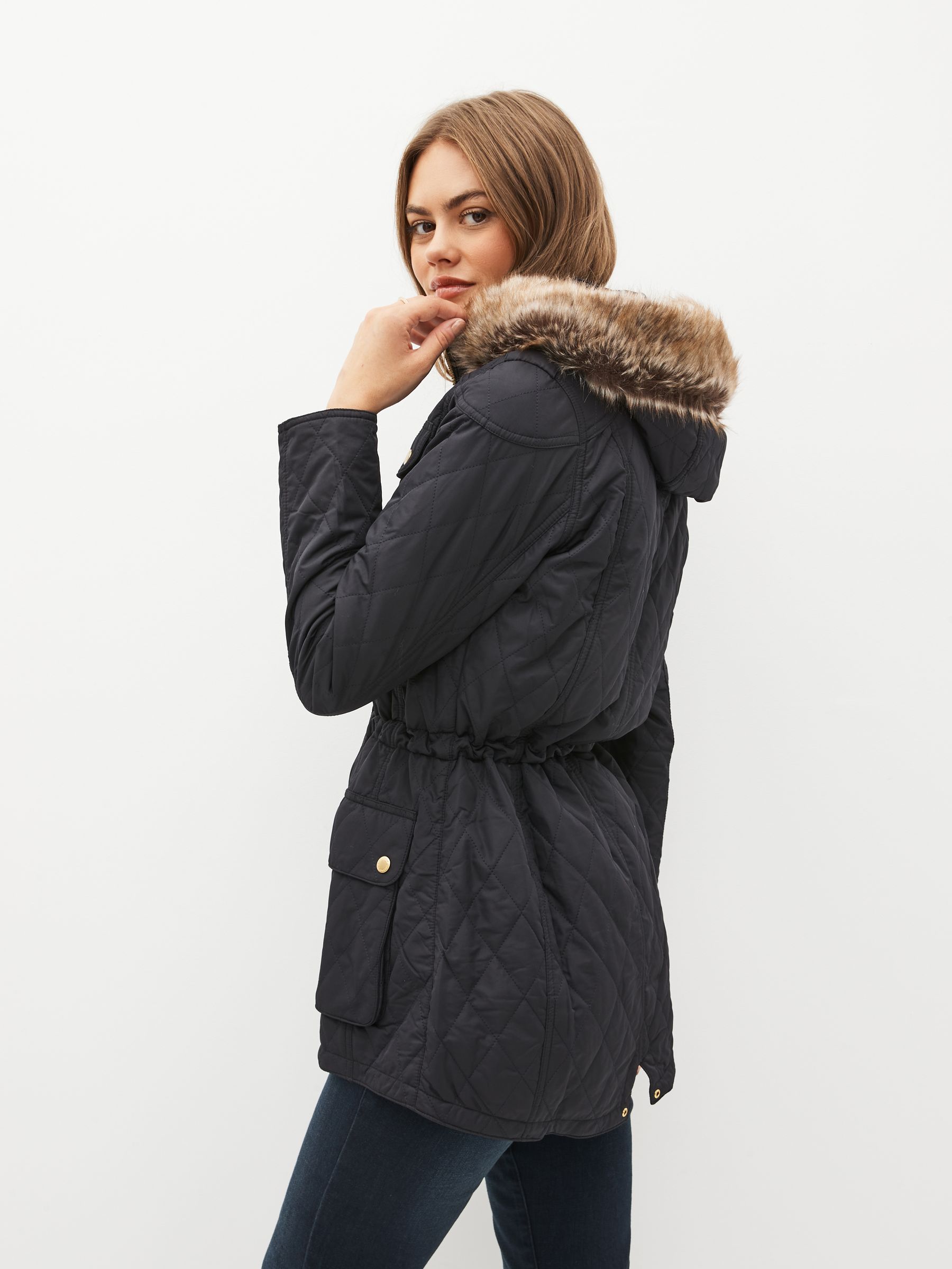 Barbour enduro quilted jacket black sales
