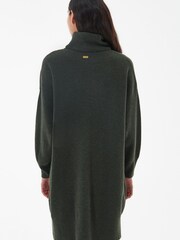 Barbour® International Holmes Knitted Green Dress - Image 3 of 8