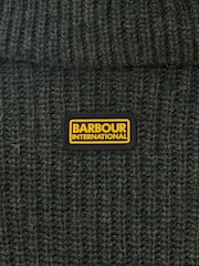 Barbour® International Holmes Knitted Green Dress - Image 7 of 8