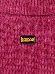 Barbour® International Holmes Knitted Green Dress - Image 12 of 13