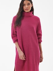 Barbour® International Holmes Knitted Green Dress - Image 6 of 13