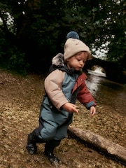 Blue Colourblock Waterproof Snowsuit (3mths-7yrs) - Image 2 of 10