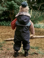 Blue Colourblock Waterproof Snowsuit (3mths-7yrs) - Image 3 of 10