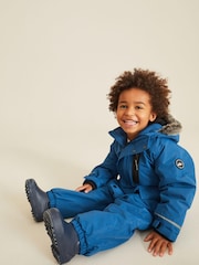 Cobalt Blue Waterproof Snowsuit (3mths-7yrs) - Image 4 of 12