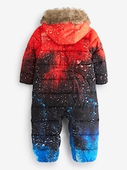 Rdeč potiskom galaksije - Snežna obleka s kapuco iz umetnega krzna (3mths-7yrs) - Slika 7 iz 7